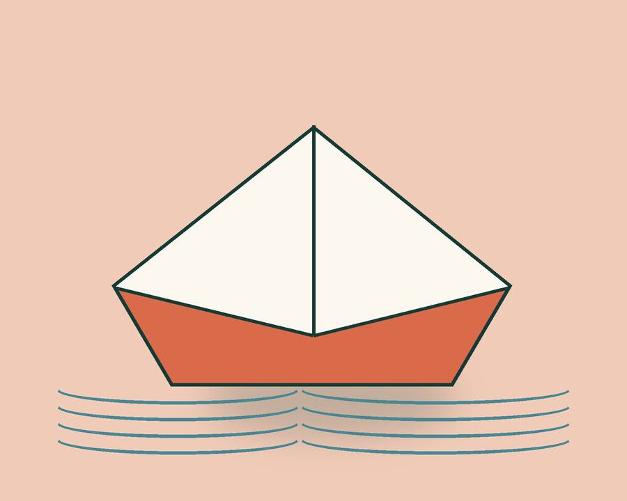 浪花纸船成品结构预览